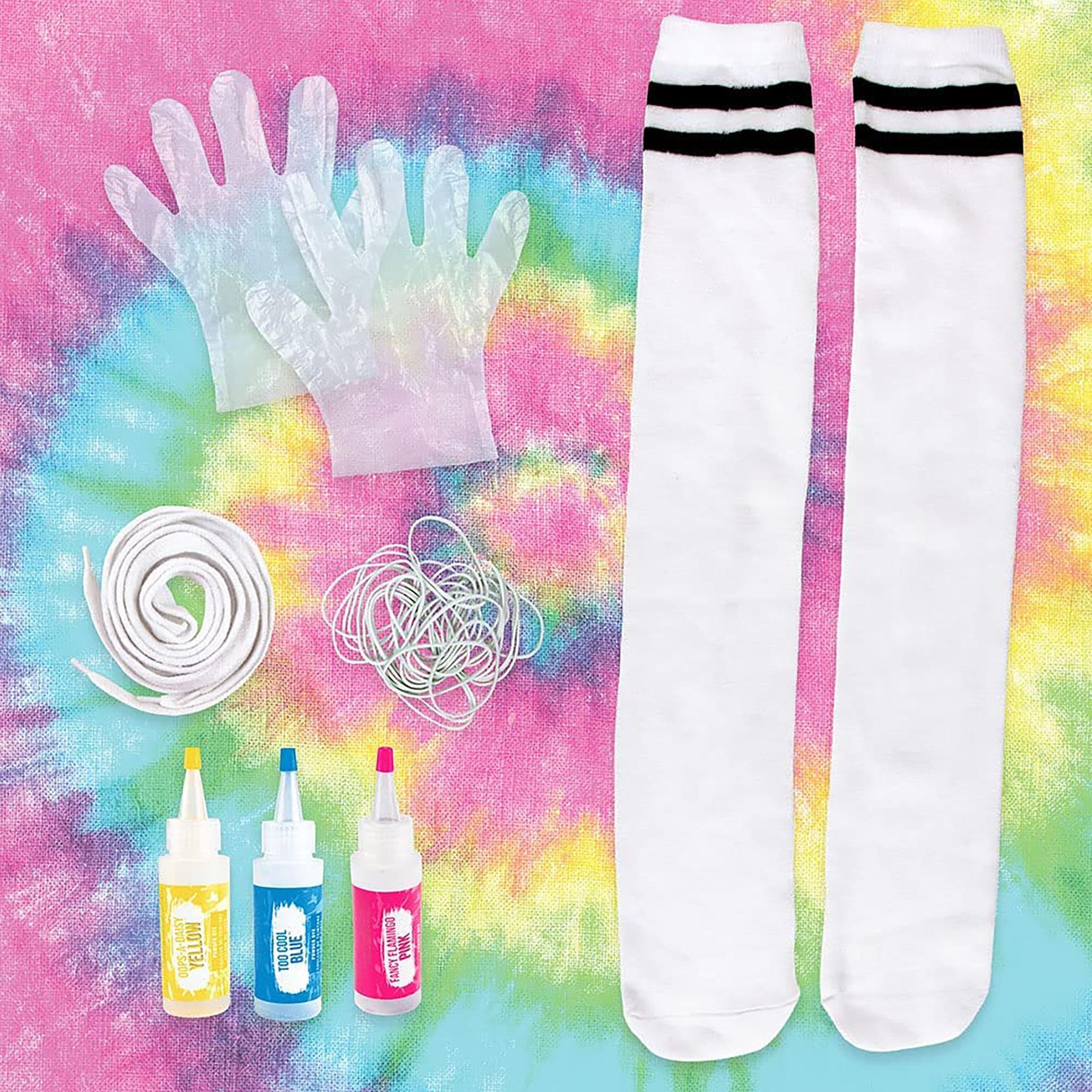 Fashion Angels Tie Dye Socks & Laces Kit