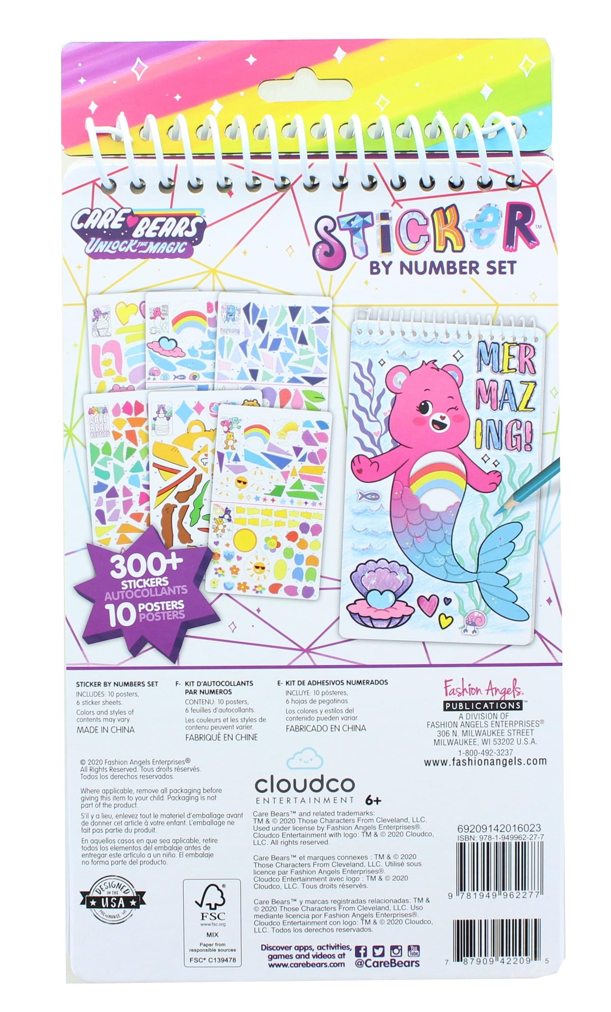 Care Bears 300+ Sticker By Number Activity Set | Free Shipping