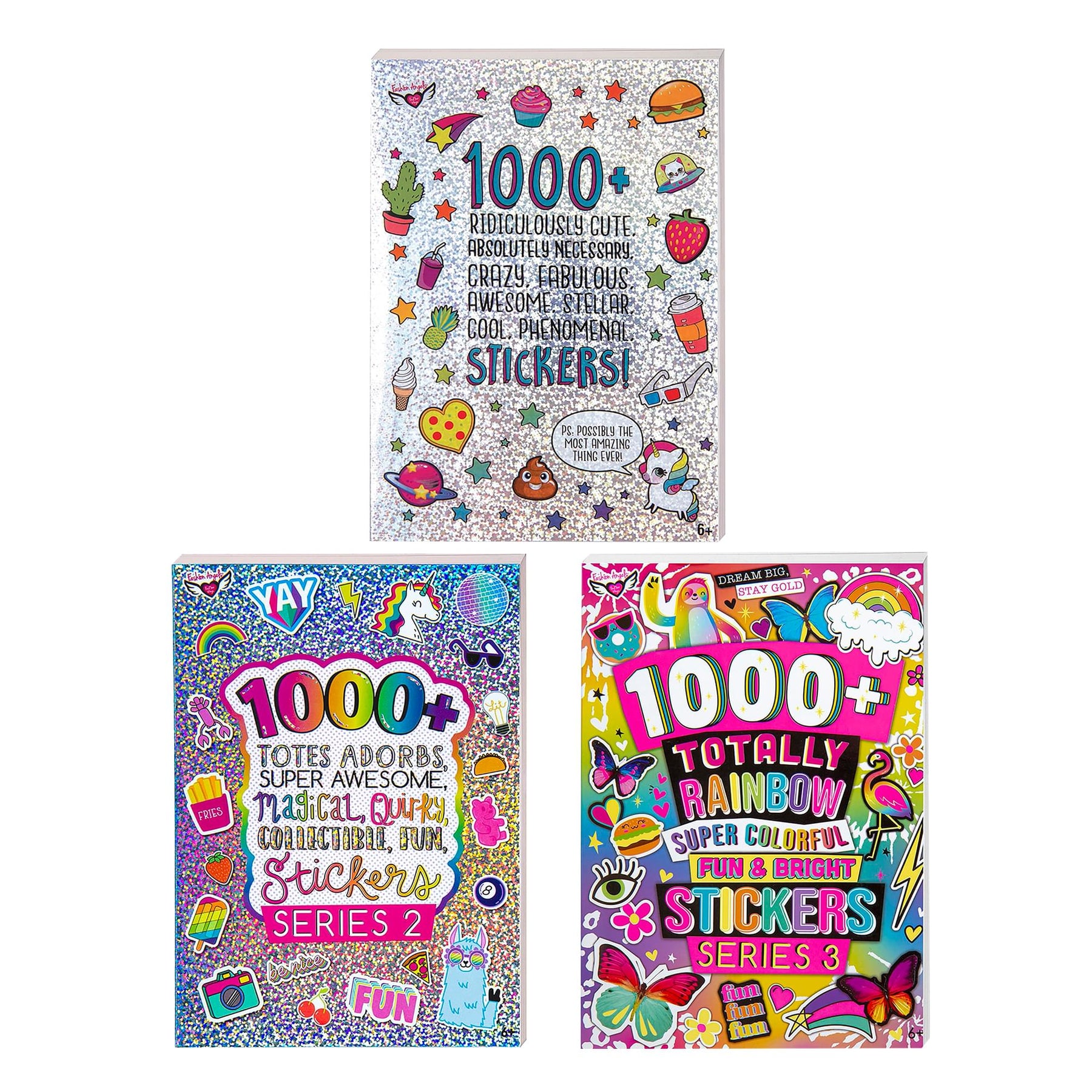 Fashion Angels 1000+ Totally Rainbow Colorful Stickers
