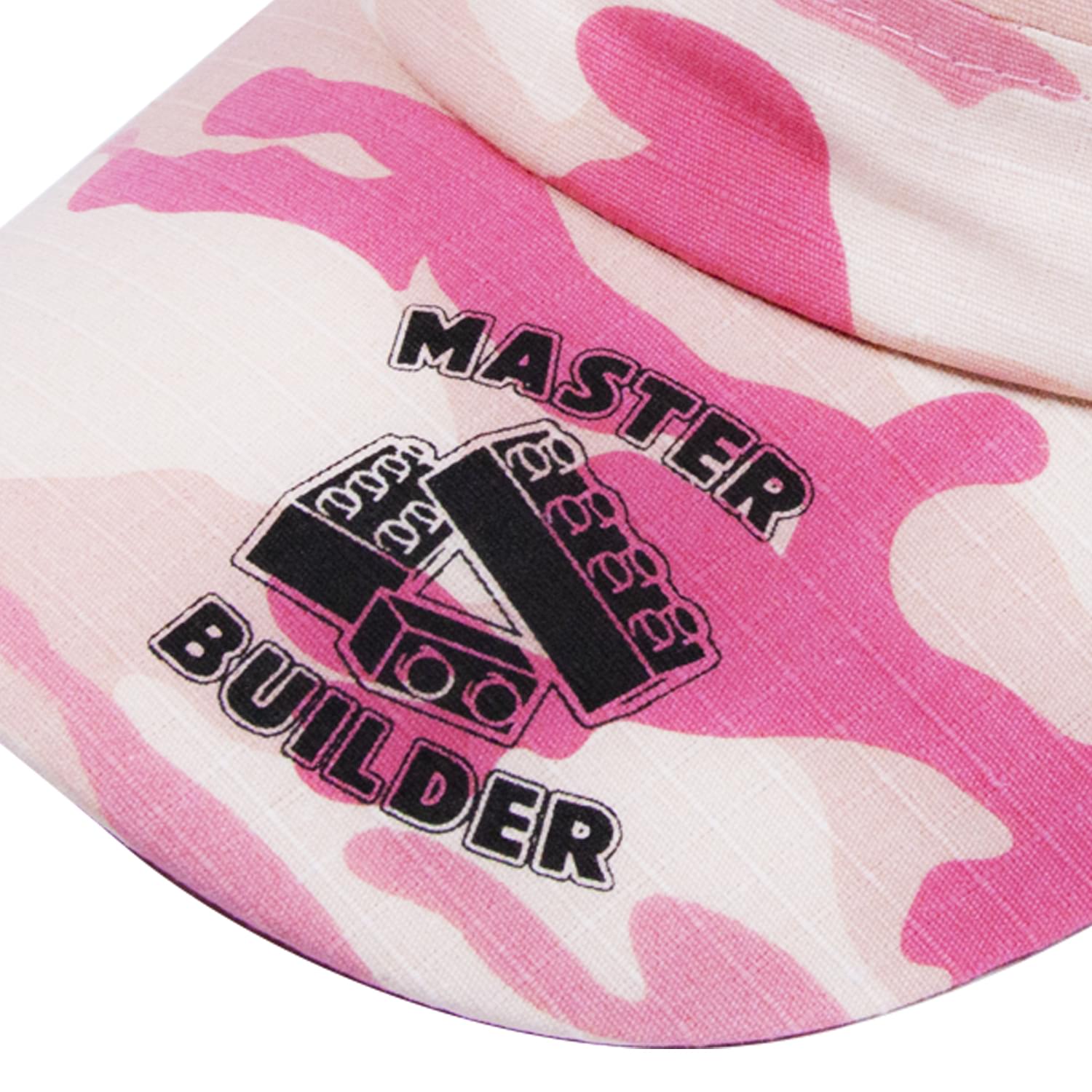 Master Builder Camo Hat | Pink & Cream Cap | Adjustable Size