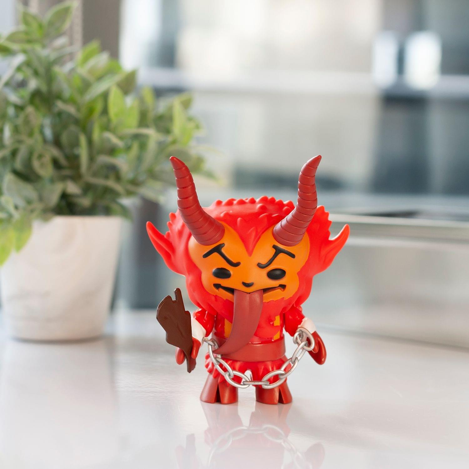 Christmas Krampus Vinyl Action Figure | 5" | Festive Red