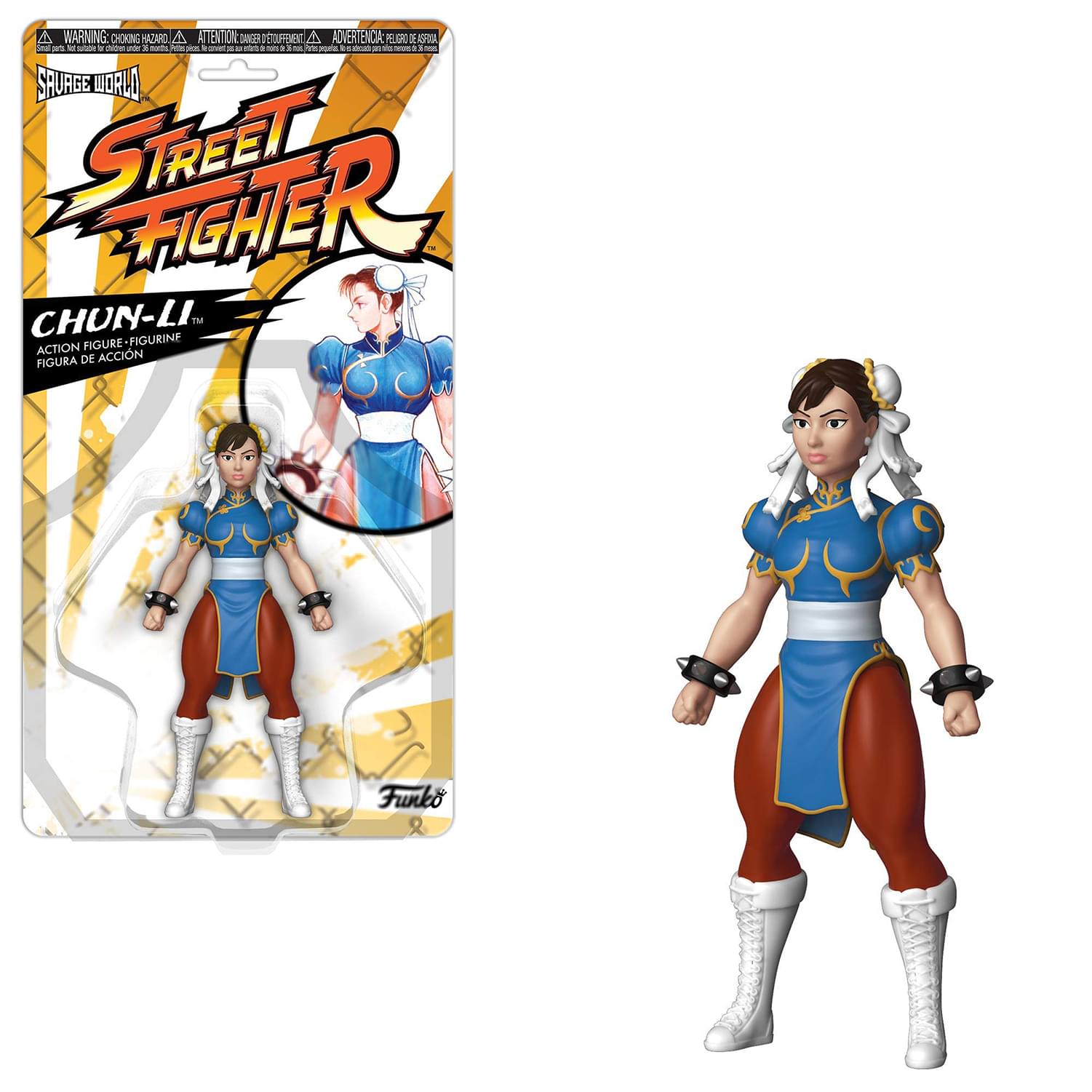 Savage World Street Fighter Funko Vinyl Figure | Chun Li Blue Dress