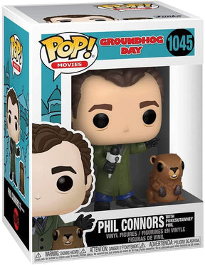 Groundhog Day Funko POP Vinyl Figure | Phil Connors w/ Punxsutawney Phil