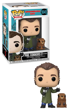 Groundhog Day Funko POP Vinyl Figure | Phil Connors w/ Punxsutawney Phil