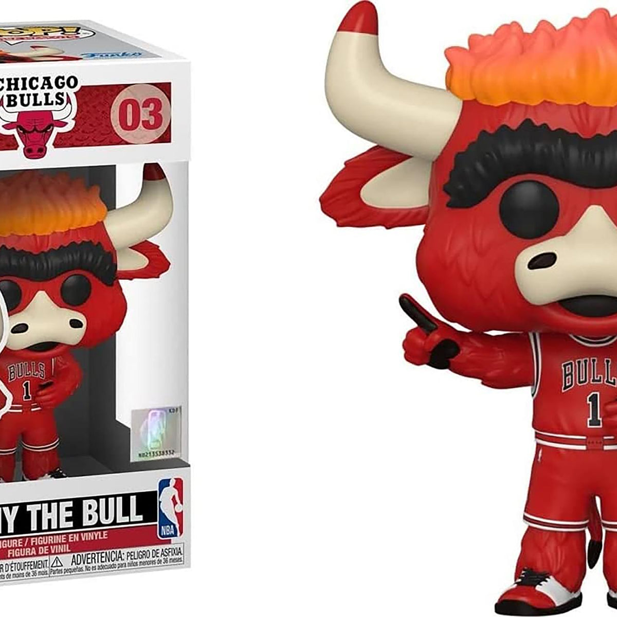 Chicago Bulls NBA Funko POP Mascot Vinyl Figure Benny the Bull