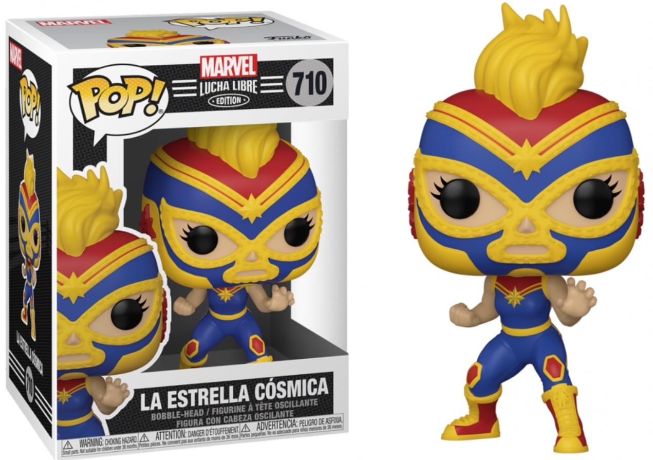 Marvel Luchadores Funko POP Vinyl Figure | Captain Marvel