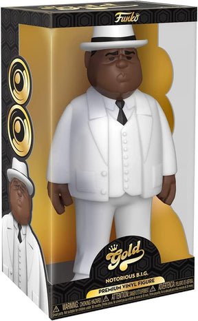 Funko Gold 12 Inch Vinyl Figure | Biggie Smalls (White Suit)