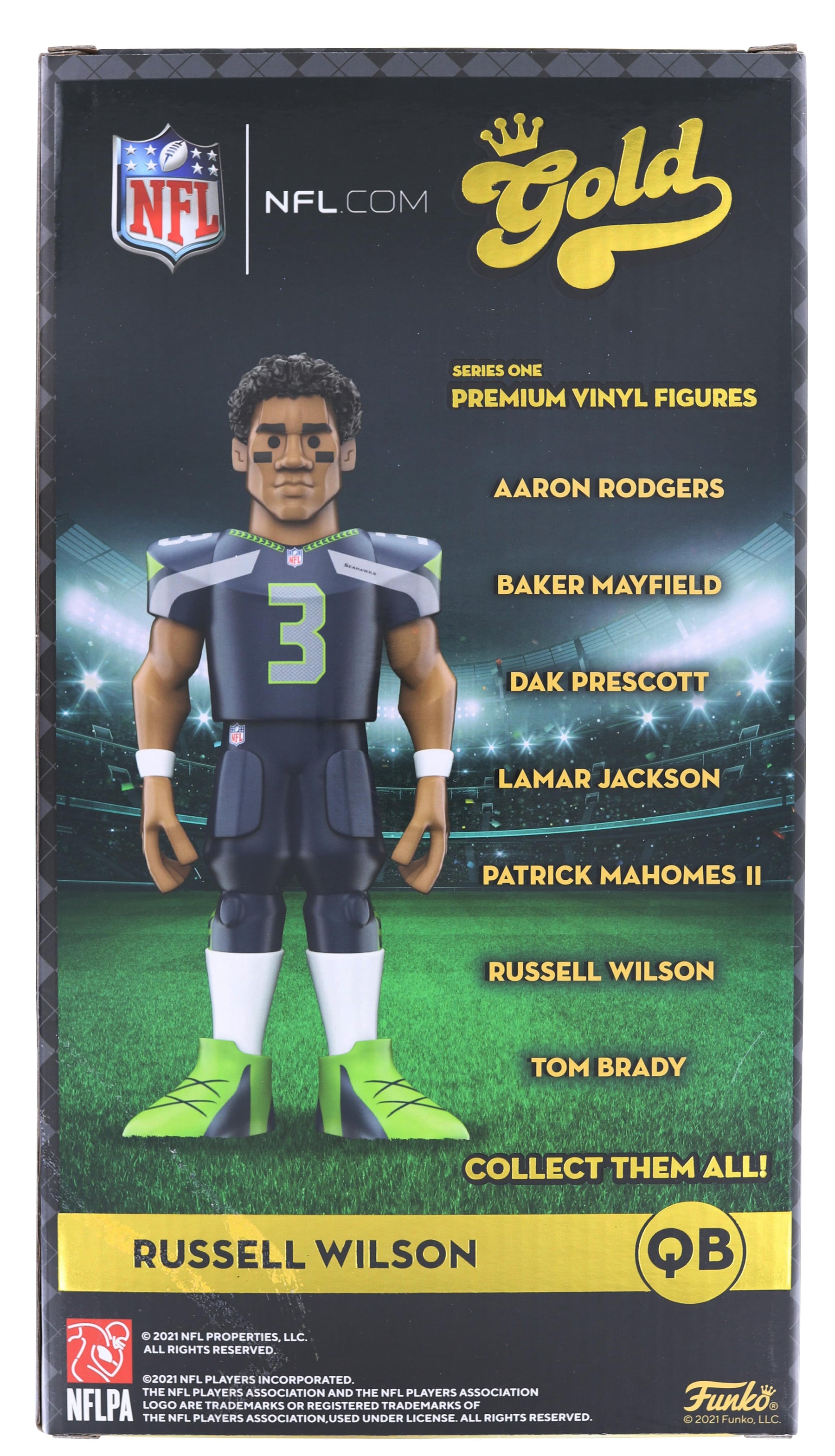 Russell Wilson (Seattle Seahawks) Funko Gold 12 NFL - CLARKtoys