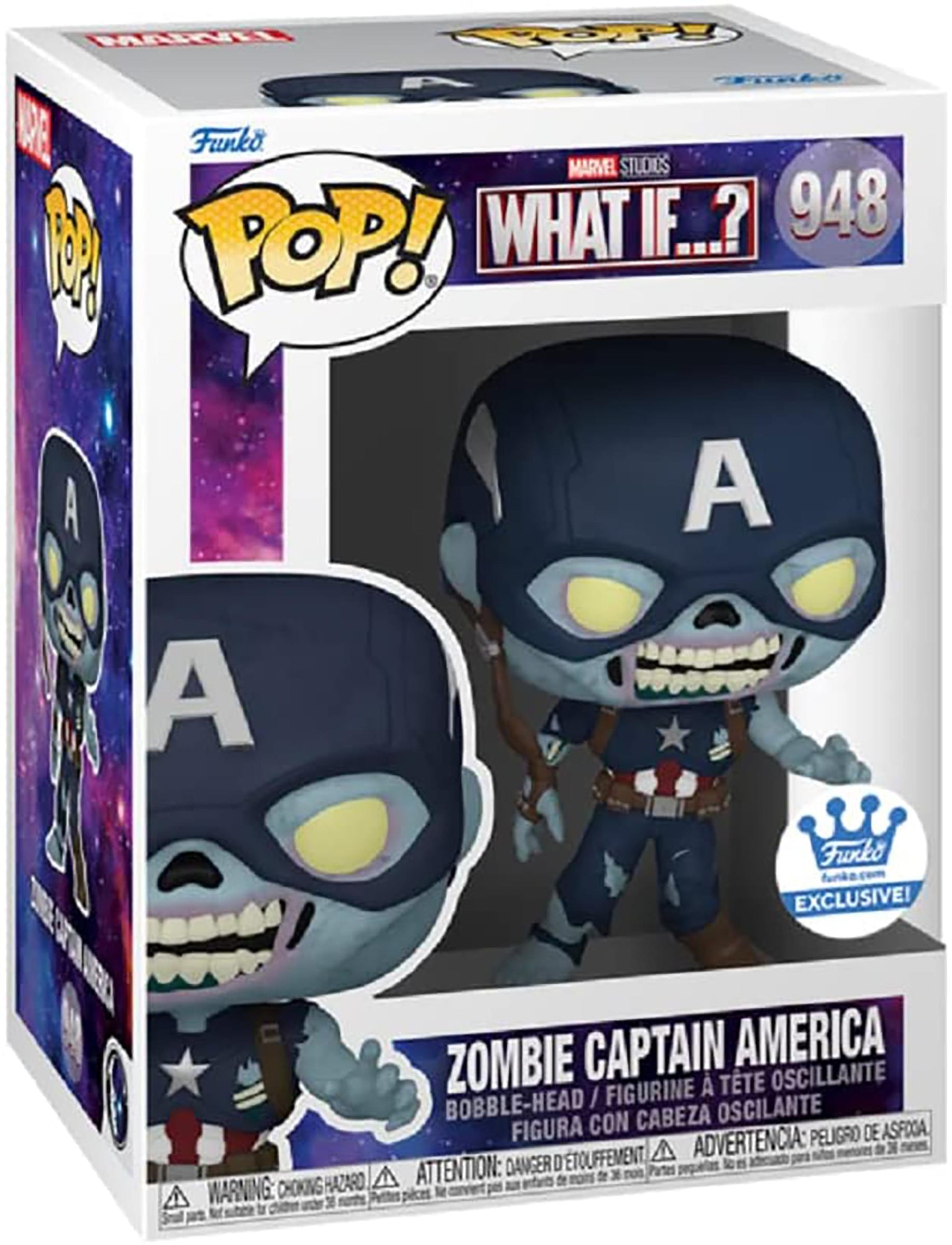 Marvel What If? Funko POP Vinyl Figure | Zombie Captain America