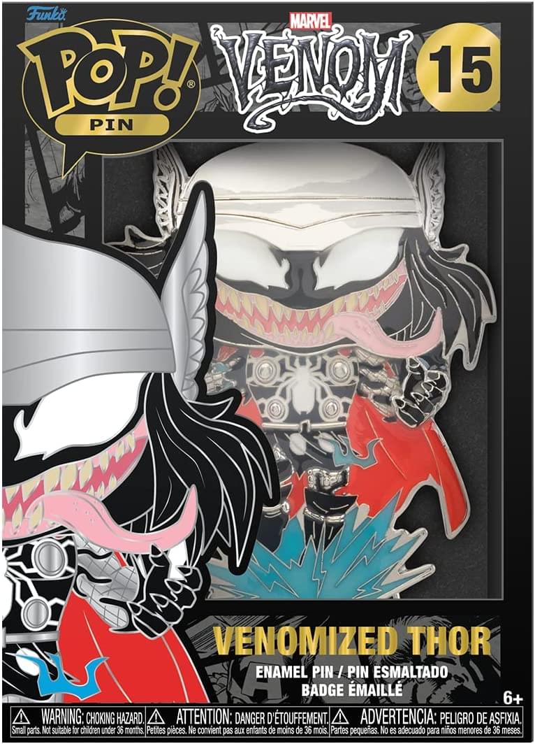 Marvel 3 Inch Funko POP Pin | Venom Thor