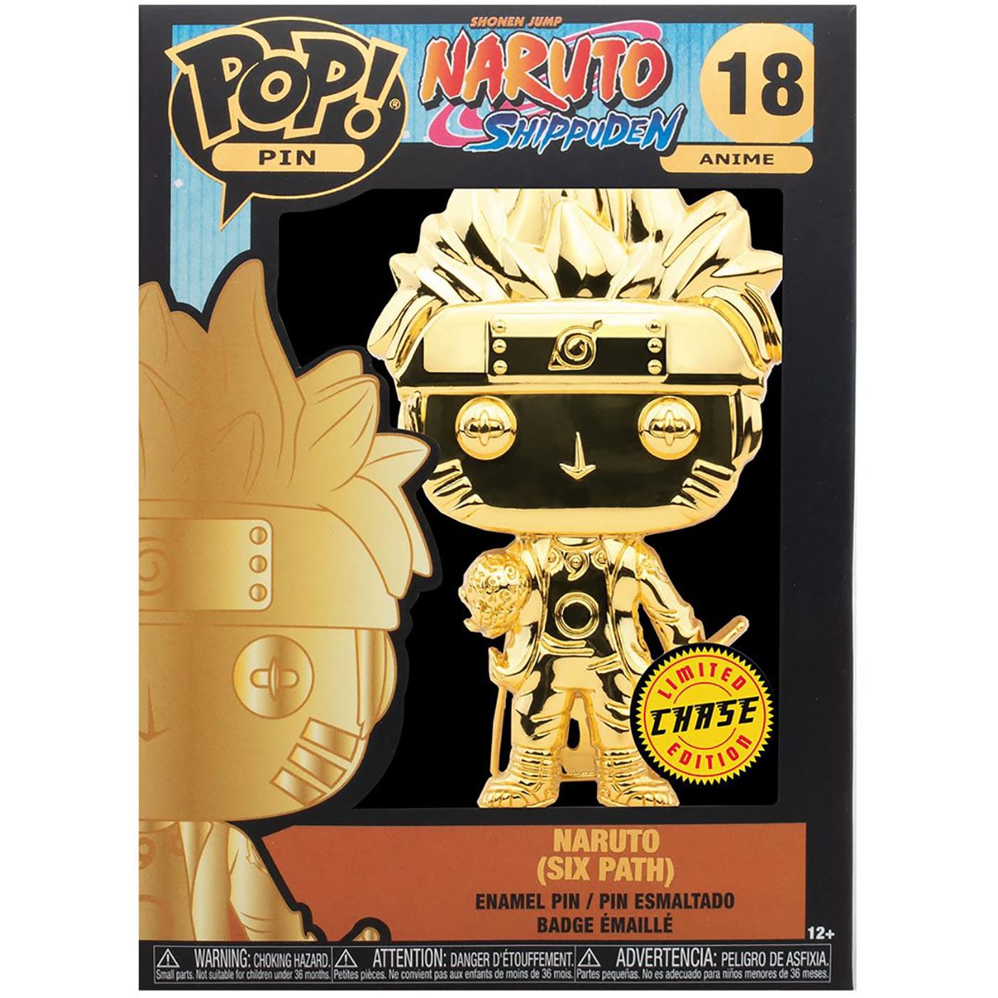 Naruto 3 Inch Funko POP Pin | Naruto Six Path Chase