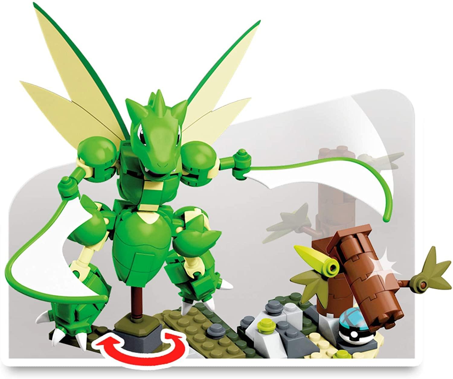 Pokemon Mega Construx 188 Piece Building Set | Slashing Scyther