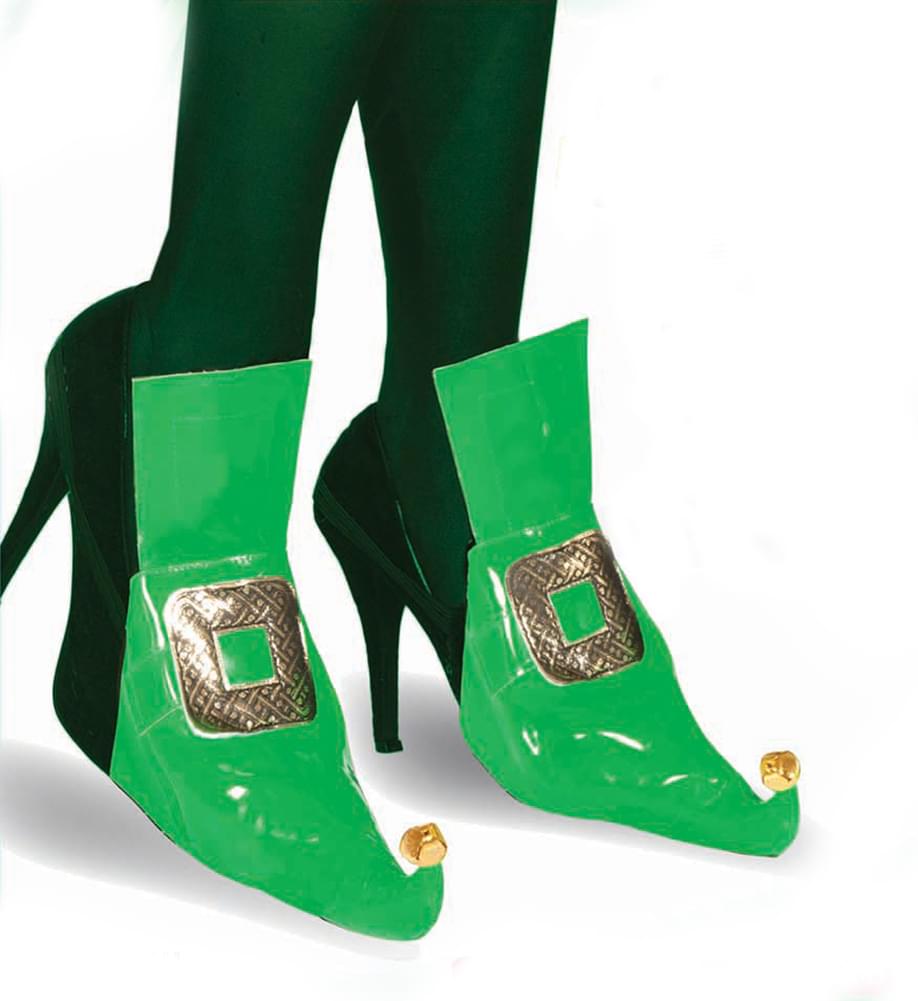 Elf Green Costume Shoe Covers