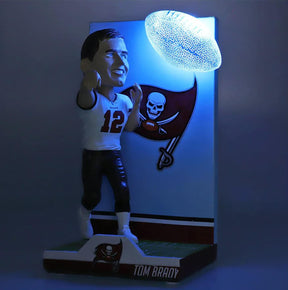 Tampa Bay Buccaneers Tom Brady #12 NFL Action Pose Light Up Ball Bobblehead