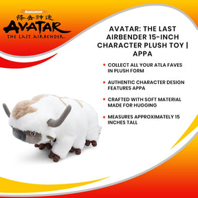 Avatar: The Last Airbender 15-Inch Character Plush Toy | Appa