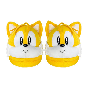 Sonic The Hedgehog Tails Head Adult Plush Slippers | One Size Fits All