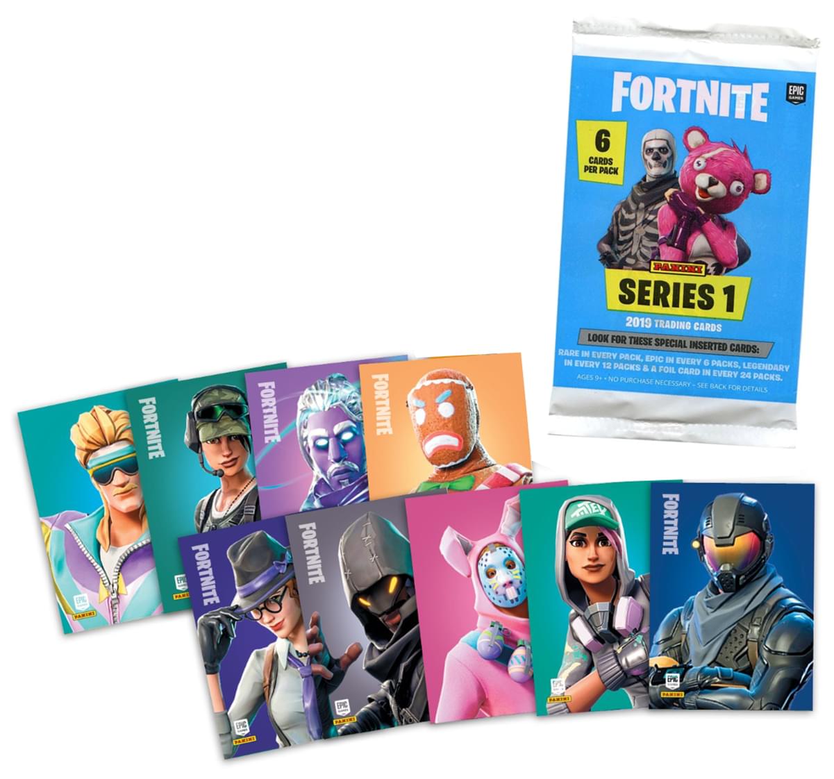 fortnite-trading-cards-series-1-foil-pack-6-cards-free-shipping