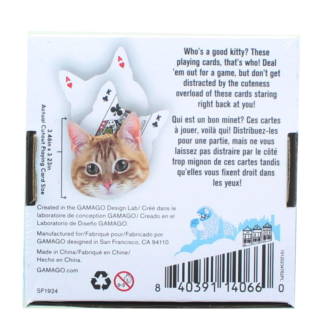 Kitten-Shaped Playing Cards | 52 Card Deck + 2 Jokers