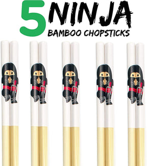 Ninja Bamboo Chopstick Set of 5