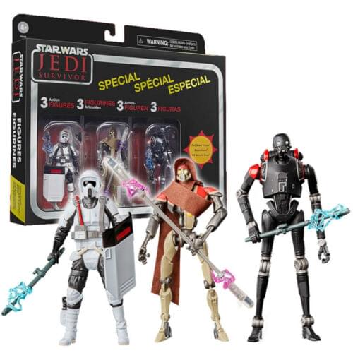 Star Wars Jedi Survivor 3.75 Inch Action Figure 3 Pack