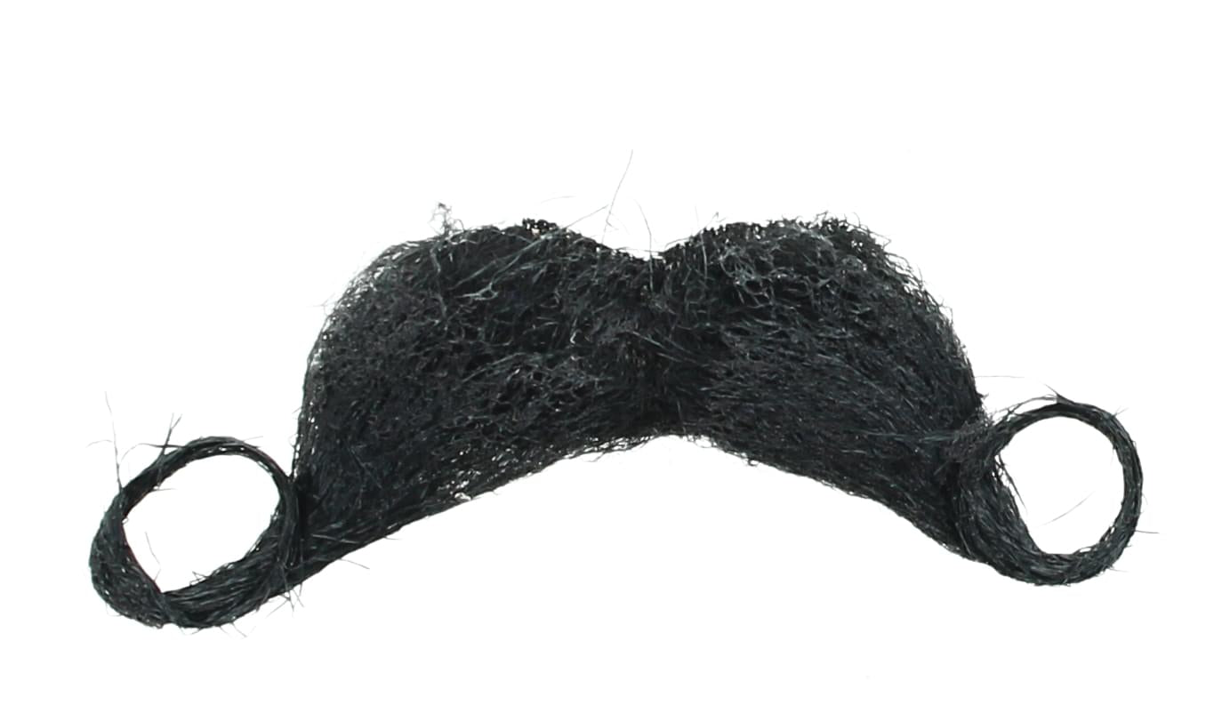 Barbershop Black Synthetic Hair Adult Costume Moustache