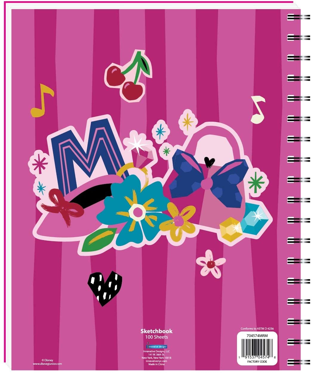 Classic Disney Disney Minnie Mouse Sketchbook Set for Girls ~ 4 Pc Bundle  with Minnie Mouse Sketch Pad Journal Set, Stickers, and More (Minnie Mouse