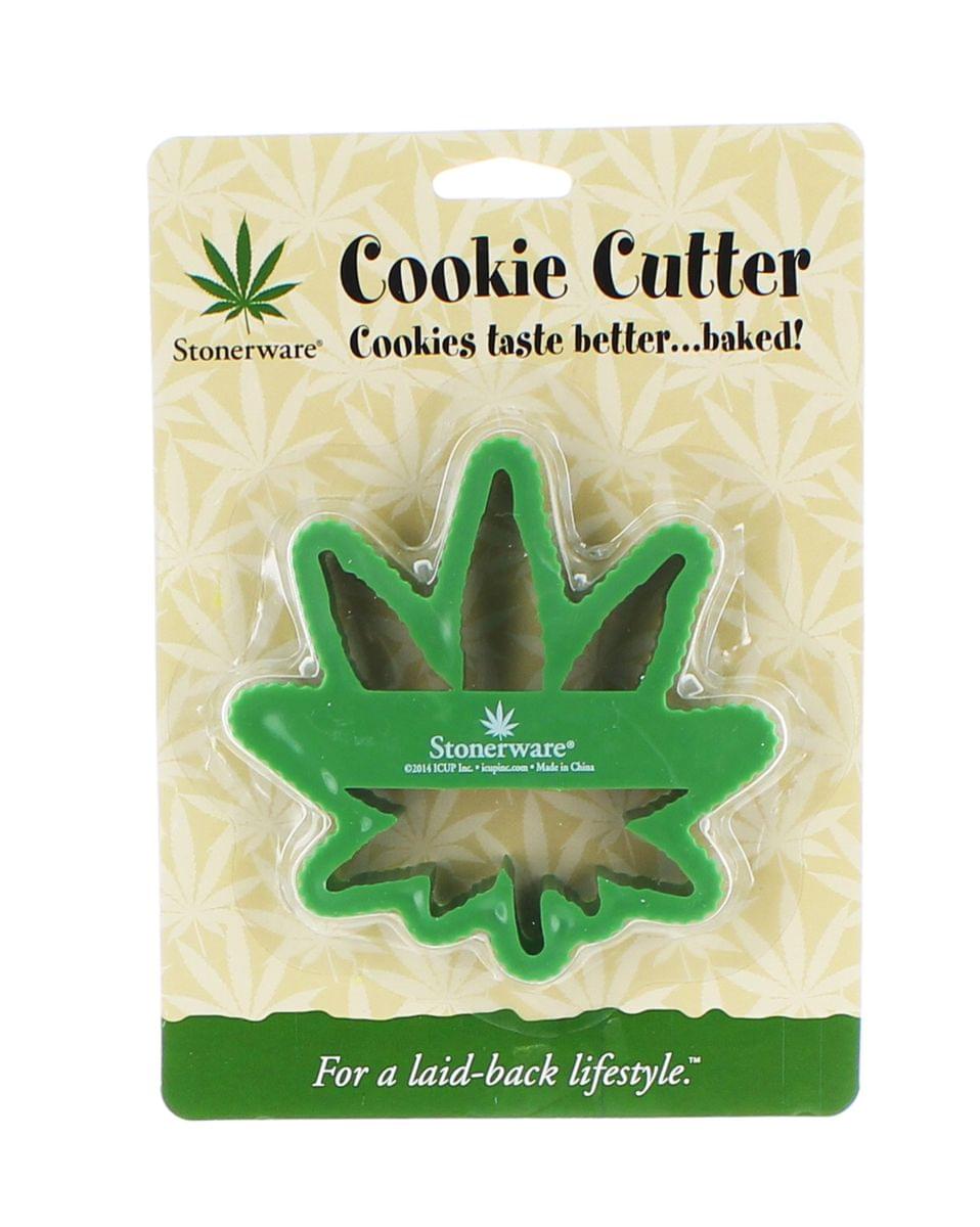 Stonerware Pot Leaf Shaped Cookie Cutter