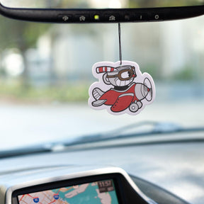 Cuphead Airplane Hanging Air Freshener for Cars | New Car Scent