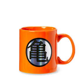 Dragon Ball Z Kame Kanji & Logo Orange Ceramic Mug | Large Cup Holds 20 Ounces