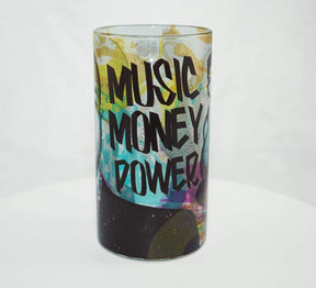 Empire Music Money Power 16oz Glass Beer Mug