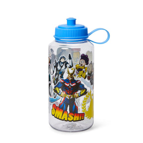 My Hero Academia Heroes & Perks Large Plastic Water Bottle | Holds 32 Ounces