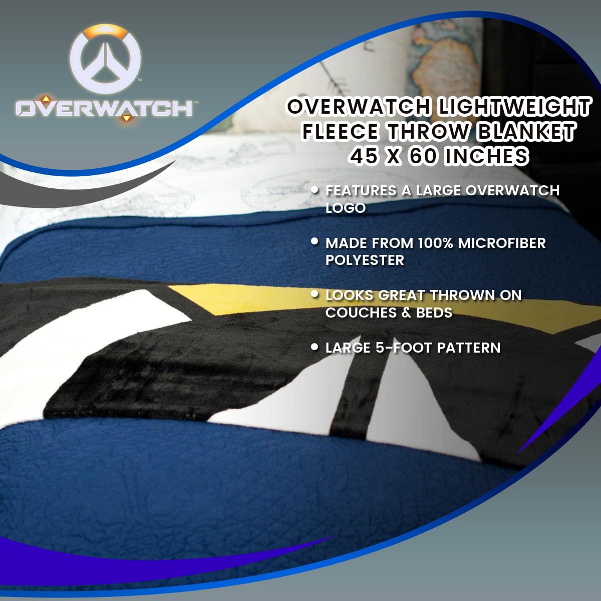 Overwatch Lightweight Fleece Throw Blanket | 45 x 60 Inches