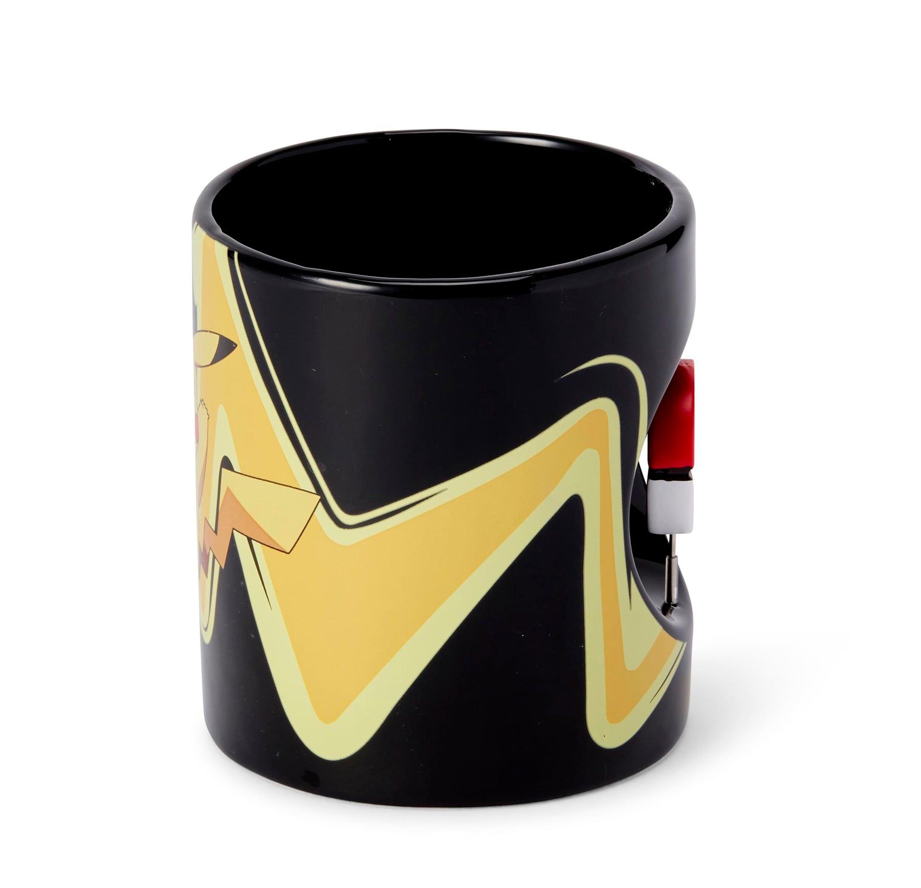 Pokemon Pikachu & Pokeball Spinner Ceramic Mug - 16.9-Ounces Black