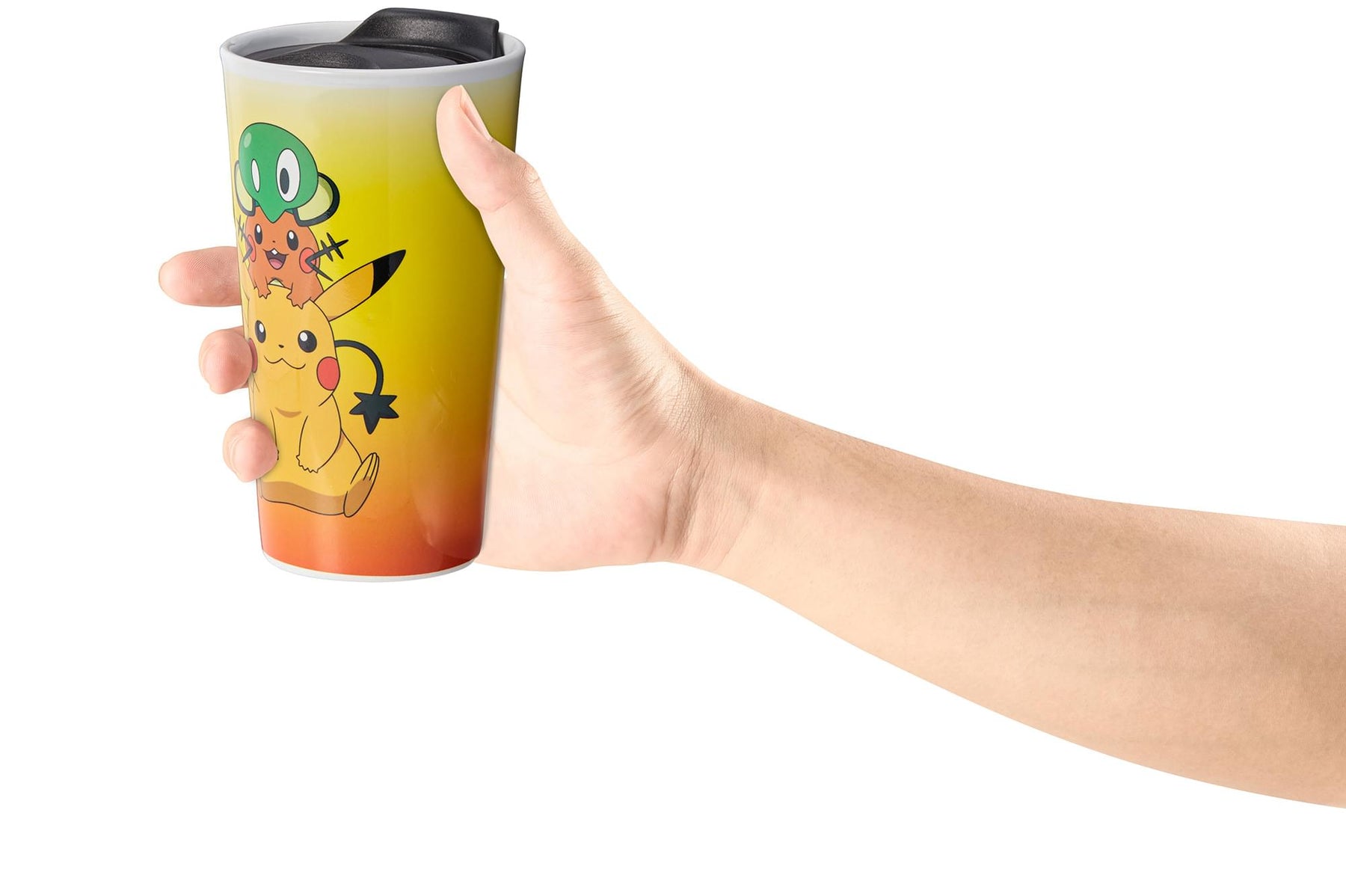 Pokémon XY Series Travel Mug | Pikachu, Dedenne, & Squishy | Holds 16 Ounces