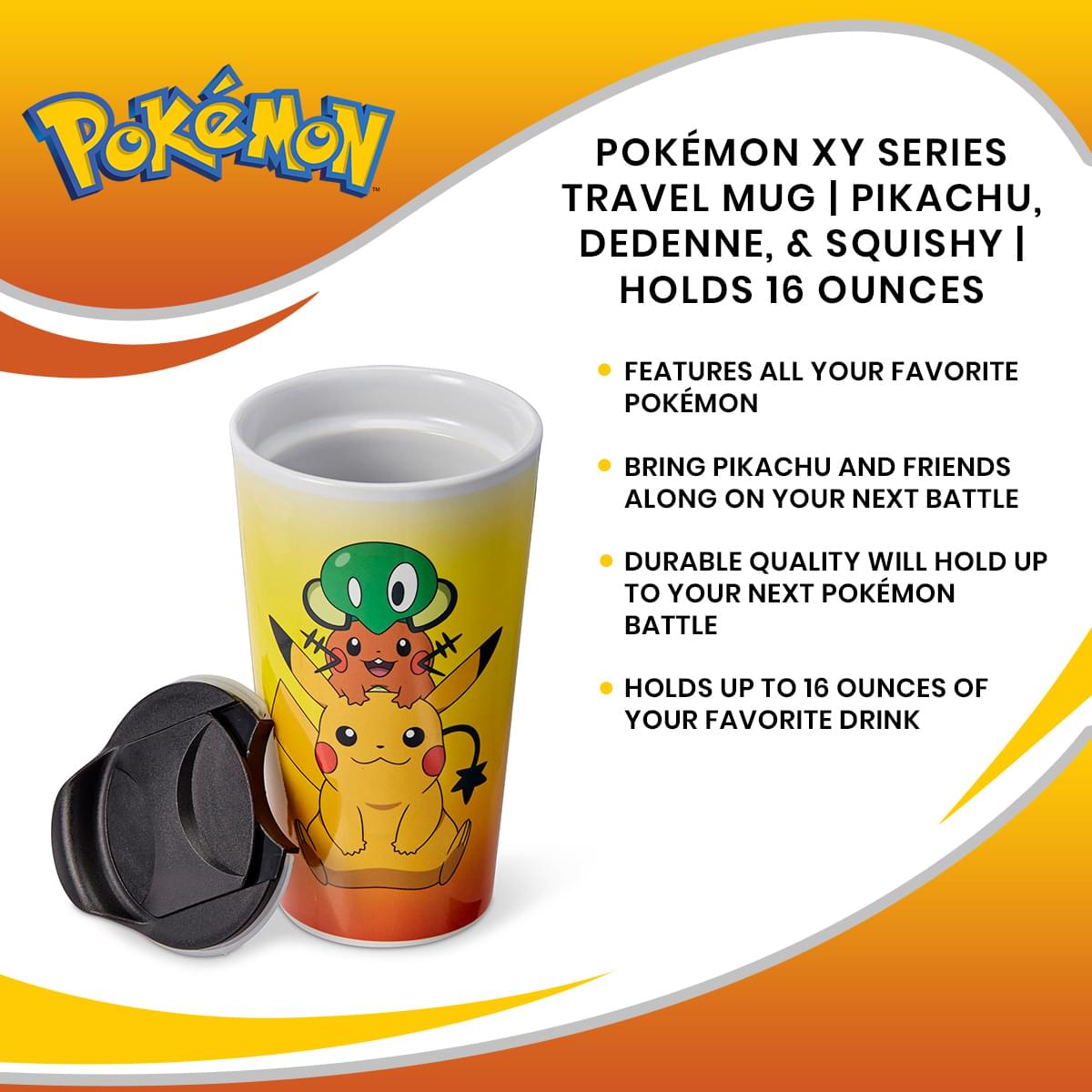 Pokemon Pikachu 16oz Travel Mug