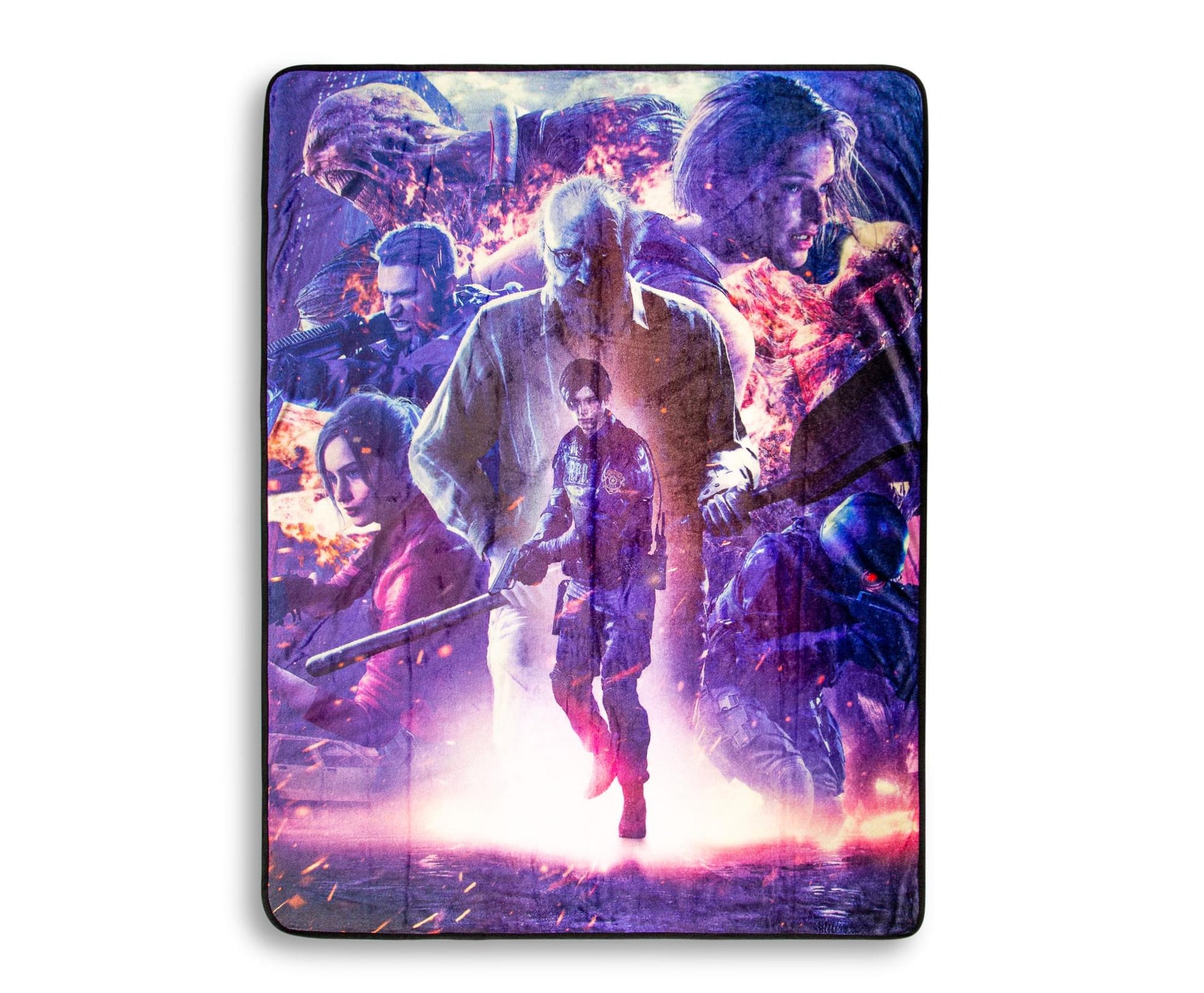 Resident Evil Re:Verse Characters Fleece Throw Blanket | 45 x 60 Inches