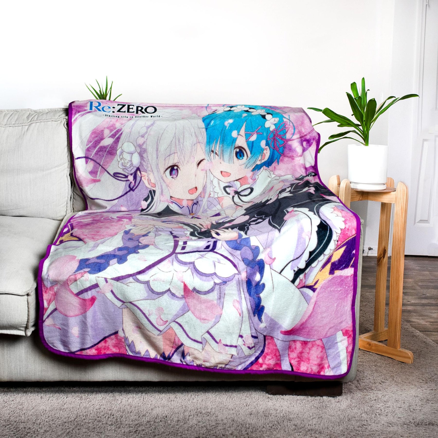 Re:Zero Fleece Throw Blanket | 45 x 60 Inches