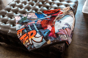 Street Fighter II: The World Warrior Fleece Throw Blanket | 45 x 60 Inches