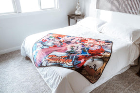 Street Fighter II: The World Warrior Fleece Throw Blanket | 45 x 60 Inches