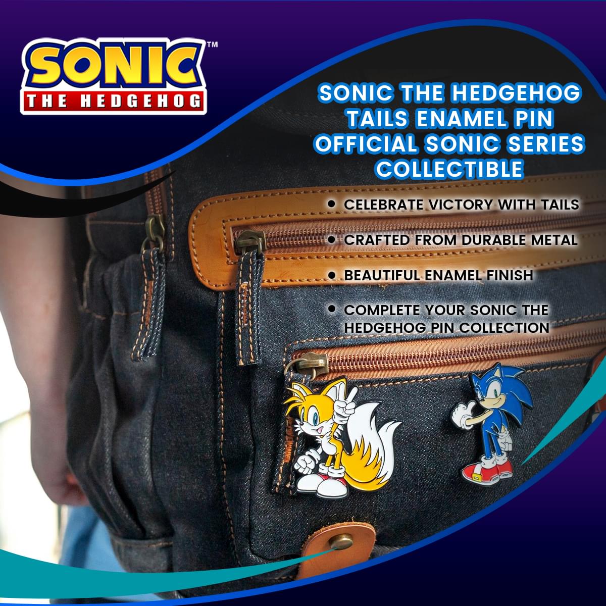 Sonic The Hedgehog Tails Enamel Pin | Official Sonic Series Collectible