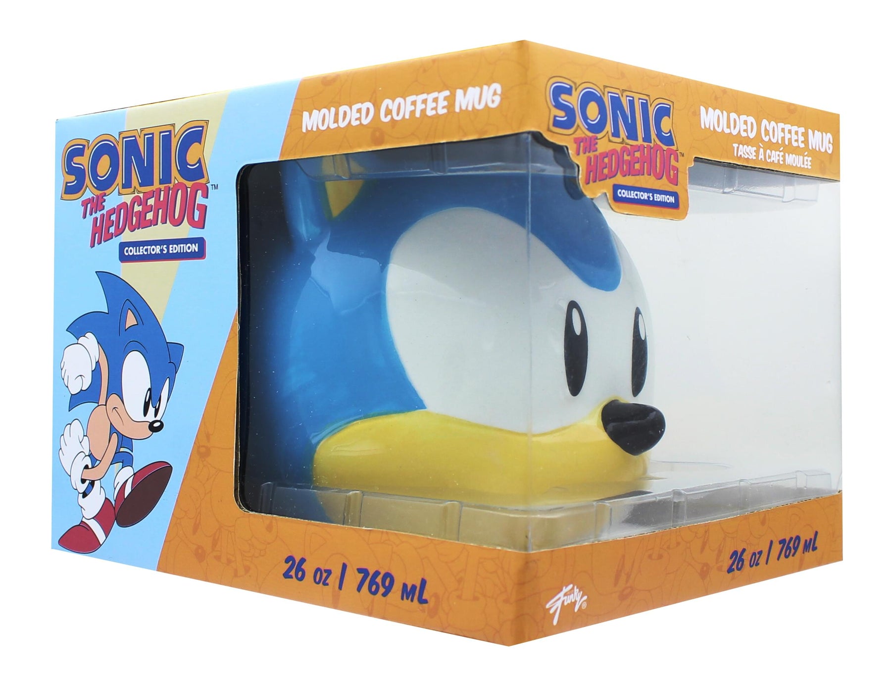 Just Funky Sonic the Hedgehog 16oz Molded Ceramic Coffee Mug