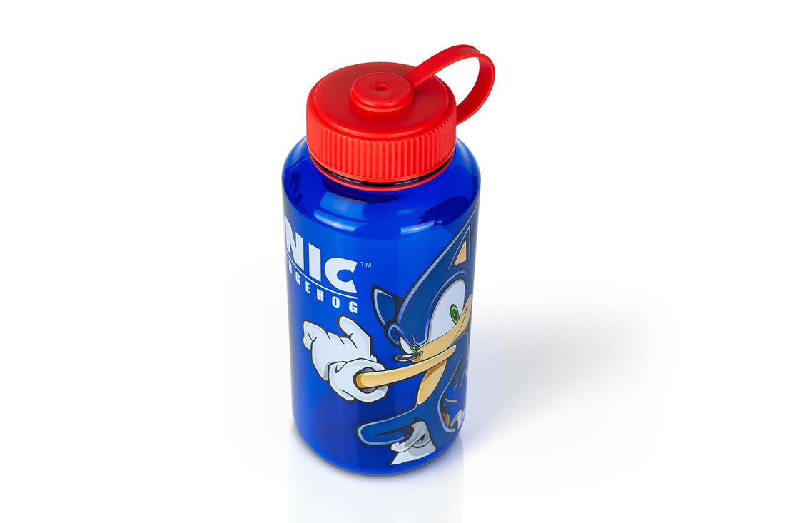 Sonic The Hedgehog 32oz Plastic Water Bottle | Free Shipping