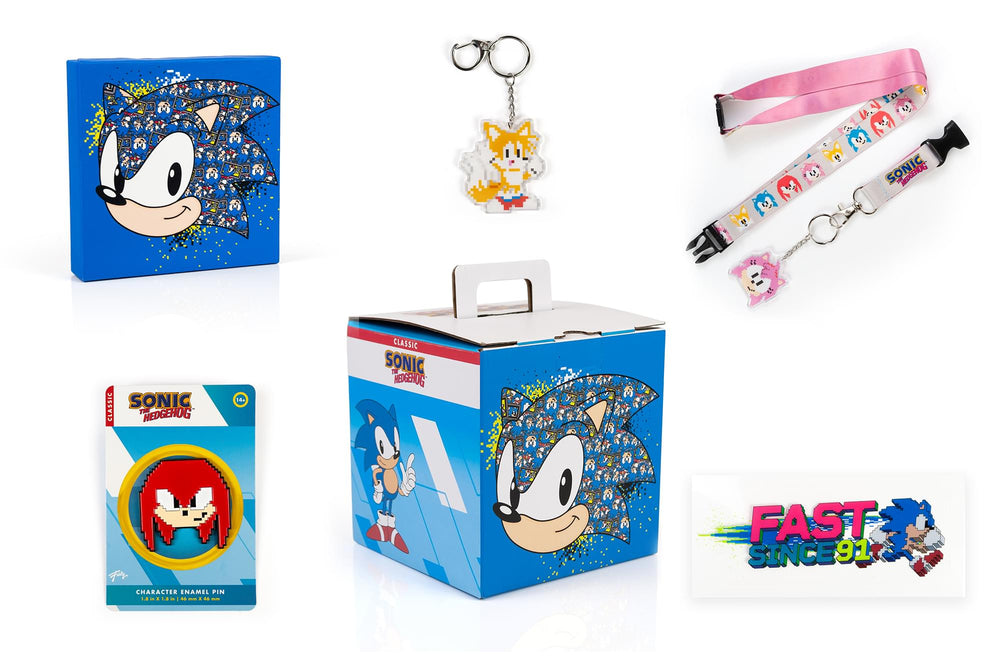 Sonic 90s Arcade Collectors Box | 5 Themed Collectibles | Free Shippin