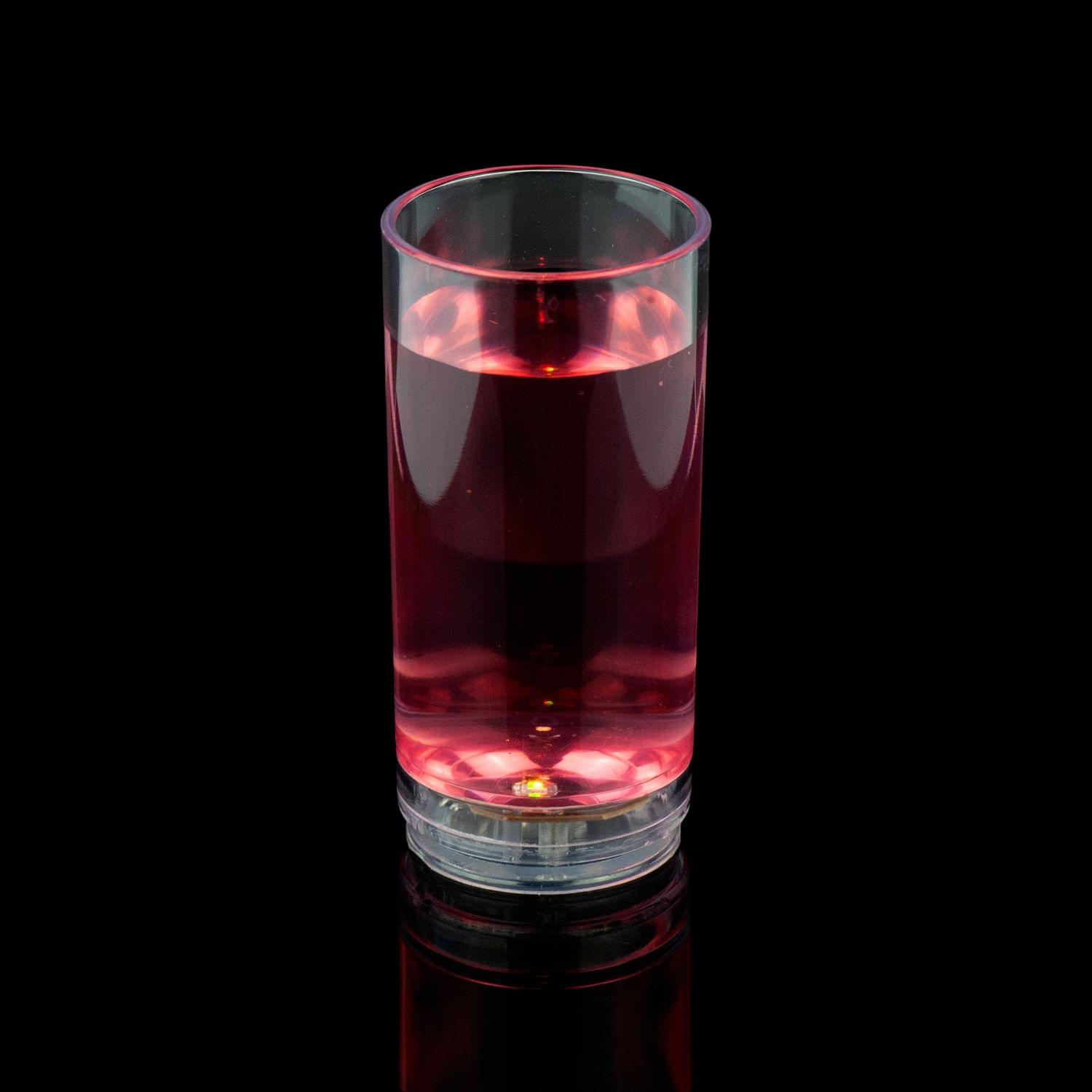 LED Glasses | Acrylic Shot Glass Set | 2 Ounces | Christmas Party Glass