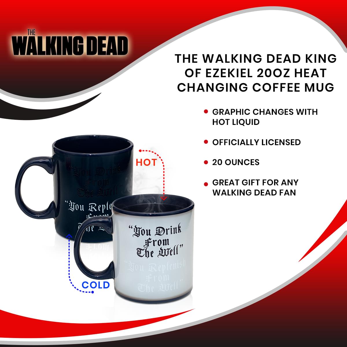 The Walking Dead King of Ezekiel 20oz Heat Changing Coffee Mug