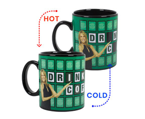 Wheel of Fortune "Drink More Coffee" Color-Changing Mug | Holds 16 Ounces