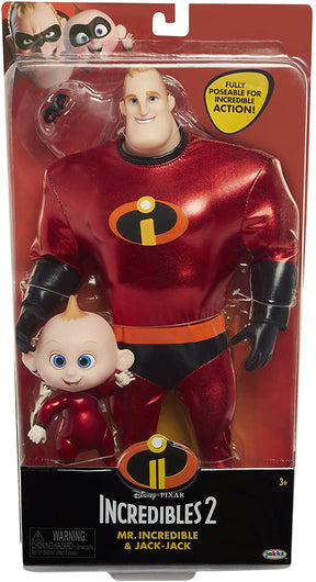 The Incredibles 2 Mr.Incredible & Jack-Jack Action Figure Pack