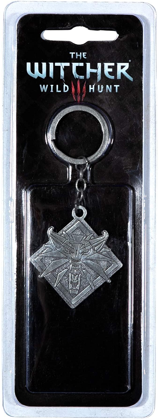 The Witcher 3 White Wolf Medallion Medallion Keychain