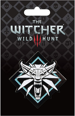 The Witcher 3 White Wolf Medallion Enamel Pin