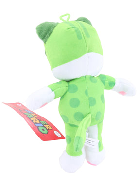 Nintendo Super Mario Power Suit 8.5 Inch Plush | Neko Cat Luigi